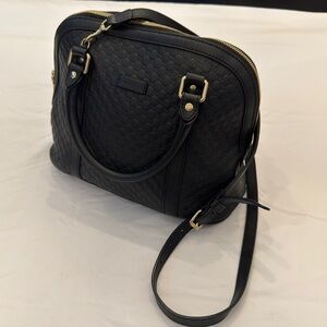 Gucci Black Leather Satchel